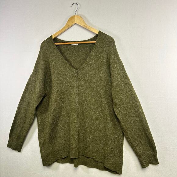 Woman's CabinCore Boho GoblinCore Woman's Green Sweater - size L - Picture 2 of 9